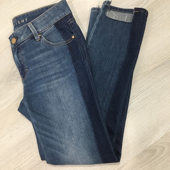 White House Black Market Denim - WHITE HOUSE BLACK MARKET Stepped Hem Tuxedo Jean